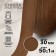 Rate string, 30 mm, 50 ± 1 m, density 9.5 g/m, brown color No. 29-1