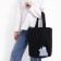 Bag (package) Shoper "cats", 42x10x30 cm, without lining, black