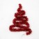 Girland "Mishura" 1 m Rosa, IP20, red thread, 22 LED, 8 layers, d = 3 cm, white glow, CR2032X2
