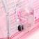 A cage for rodents with filling, 47 x 30 x 38, cm, pink