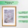 Photo frame plastic "Rainbow" 21x30 cm, matte gold