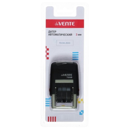 DATER Mini automatic DEVENTE 7810B, font 3 mm, month in numbers, (analogue Trodat 4810)
