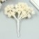 Artificial plant for creativity "spruce balls" 1 bouquet = 6 branches white 14 cm