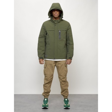 Male spring jacket, size 52, khaki color-12