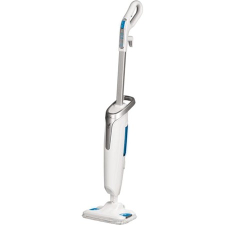 TFAL VP6557RH steam mop, 1200 watts, 600 ml, 2 fabric linings, 3 modes, white