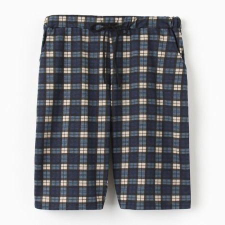 Pajamas male shorts, blue color/cage, size 54