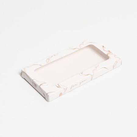 Chocolate box, confectionery packaging, “March 8”, with a window, 17.3 x 8.8 x 1.5 cm-2