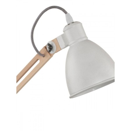 Torona 1, 1x60W E14 table lamp, white, brown color-2