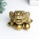 NECSK Polystone for bronze "Cash toad on the ingots of gold" 4.7x6.5x6.3 cm