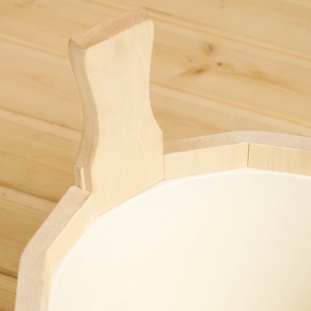 Wooden gang, 5 l, round, linden, plastic insert ft-4