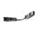 Radius power connector for the track system Technical TRA034CS-B, 19x1.6x1.8 cm, black color