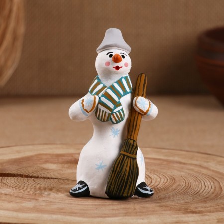 Suvenir "Snowman", Kargopol toy, mix-1