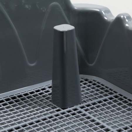 RIF toilet with a column, for dogs, 55 x 40 cm, gray Fix-1