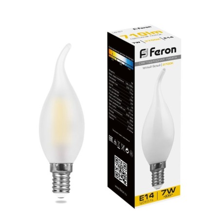 LED LED Feron, E14, 7 W, 230 V, white warm light