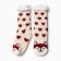 Women's socks with fur art.a39, pink color/wolf rr 36-40
