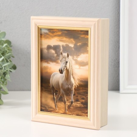 Key "horse" 15x21 cm milk oak-2