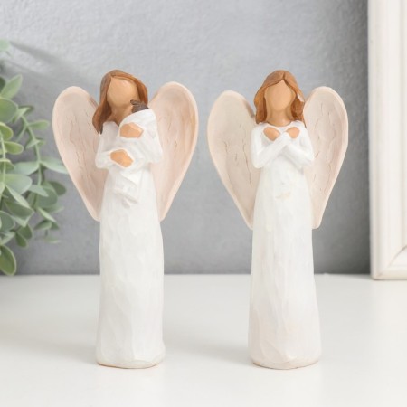 Souvenir Polystone "Angel/Angel with a baby" MIX 3.5x7.5x15 cm