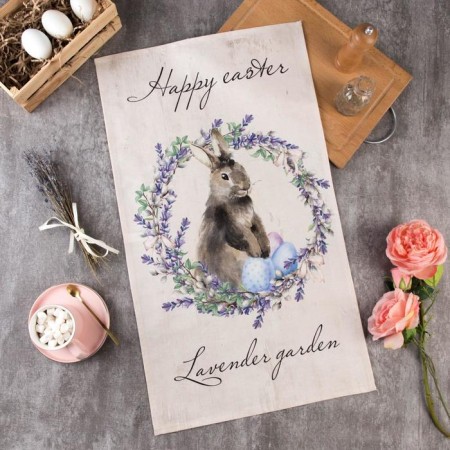Ethel towel Lavender Garden 40x73 cm, 100% HL, sarzha 190 g/m2
