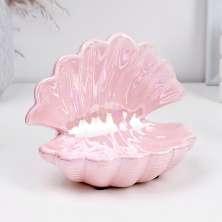 Steam stand "Shell" pink, 13x10x11cm