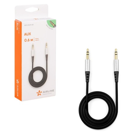 AIRLINE AUX 3.5 MM jack - 3.5 mm jack 0.6m, black-2