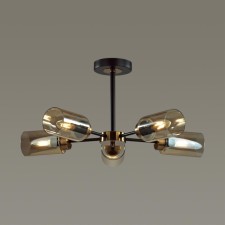 Люстра потолочная Lumion. Dallin, 4х40Вт, E14, цвет чёрный, бронза