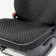 Front seats Carperformance, 2 pcs, Fiberflax (soft flax), rhombus, black-gray