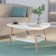 Commerce table "Delta", 780 × 770 × 418 mm, color white marble