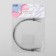 Handle for the bag "Refteeled frame", metal, for a puncture, 13 × 9 cm, silver color