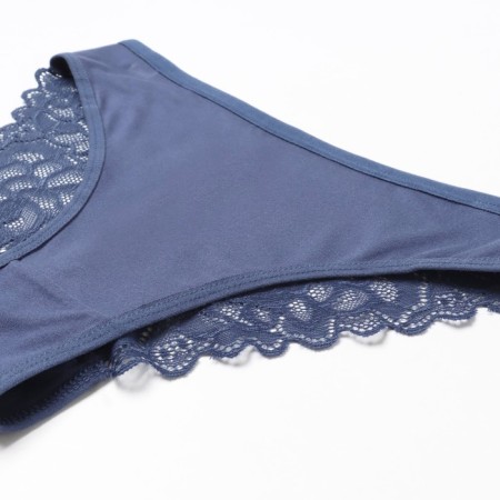 Panties female Braziliano, dark blue color, size 50 (XL)-1