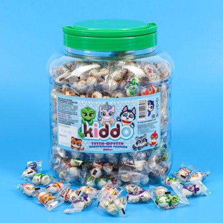 Chewing gum Tutti-Frutti "Kiddo, 2+2 g