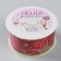 Kapron tape with metal thread “Stars and Binding”, 38 mm × 2.7 ± 0.5 m, red/gold color