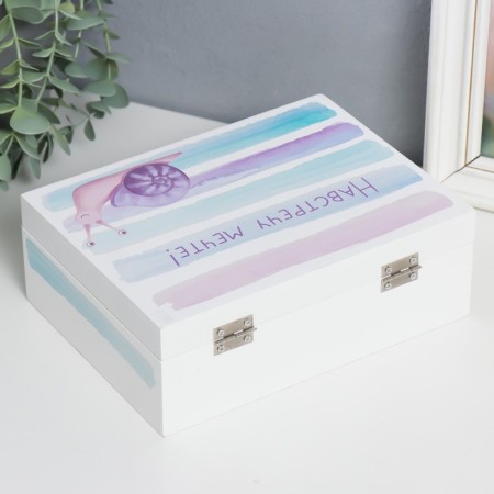 Casket tree "Snail - to meet the dream!" 6.5x20x15 cm-3