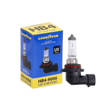 Car halogen lamp Goodyear NB4, 12V 51W P22D
