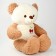 Soft toy "Bear", with a cherry, 80 cm, brown color