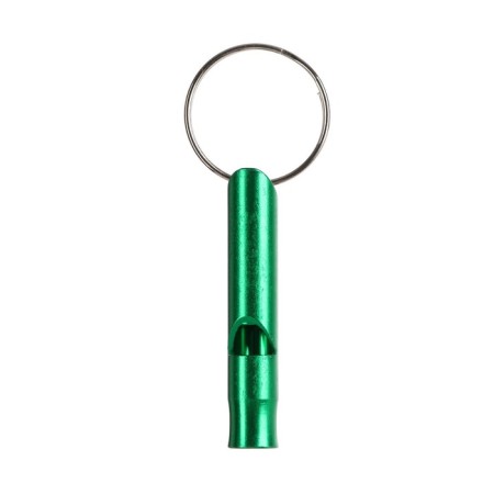 Small metal whistle for dogs, 4.6 x 0.8 cm, green-1