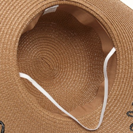 Women's hat, beige color, size 56-4