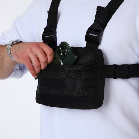 Babberry bag with lightning, external pocket, black color-4