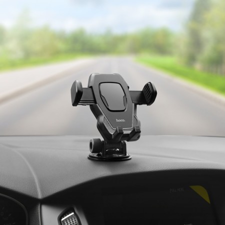 Hoco CA31 car holder, suction cup, black-6