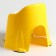 Pot children's anti -slip "comfort" with a lid, a removable bowl, yellow color