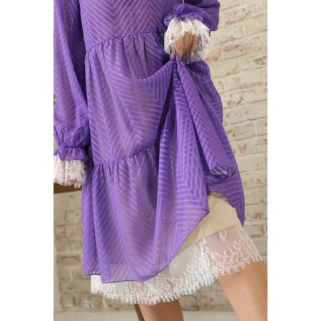 Female dress, size 50, purple color-13