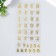 Stickers "English alphabet and numbers" 10x23 cm