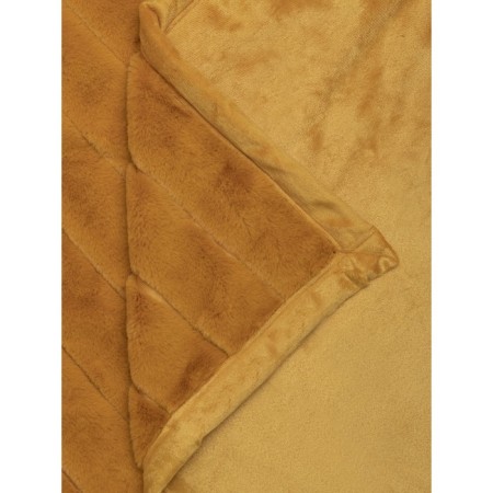 Texrepublic blanket, size 200x220 cm, ocher color-4