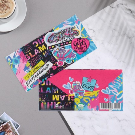 Money envelope "Happy Birthday!" videos, 17x8 cm-1