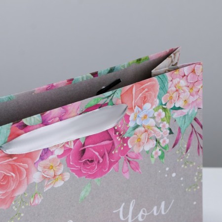 Gift horizontal craft package, packaging, “only for you with love”, MS 23 x 18 x 10 cm-2