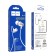 Hoco M79 headphones, wired, vacuum, microphone, jack 3.5 mm, 1.2 m, white