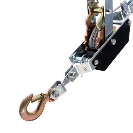 The winch lever tundra, double ratchet wheel, thrust 2 t (rise 0.8 t), cable 3.6 meters-7