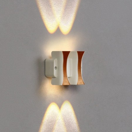 Facade lamp "Elegant", FSD-043, 4 W, 3000K, 2 rays, IP65, 220 V, plastic, white-3
