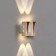 Facade lamp "Elegant", FSD-043, 4 W, 3000K, 2 rays, IP65, 220 V, plastic, white