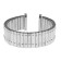 20 mm watch strap, metal, symmetrical fastening of links on the sides, silver