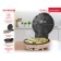 Electric grill Oursson EG0702/PC "Provence Coffee", 1650 W, anti -stick coating, coffee color